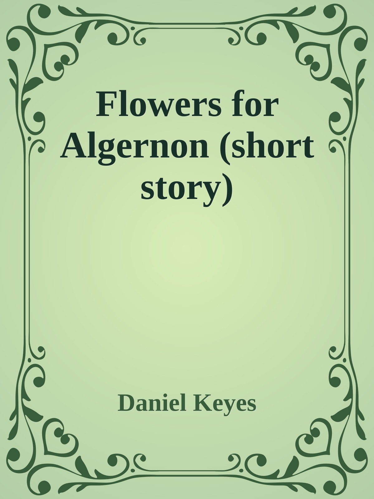Flowers for Algernon (short story)