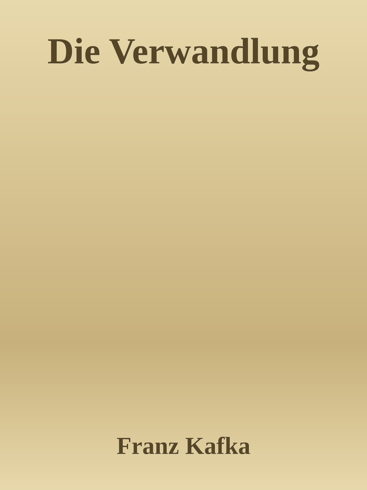 Die Verwandlung