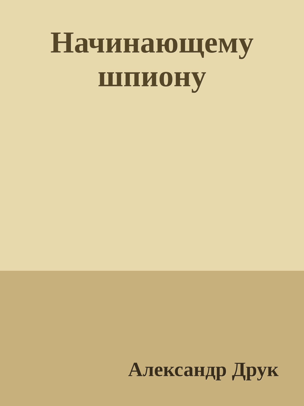 Начинающемy шпионy