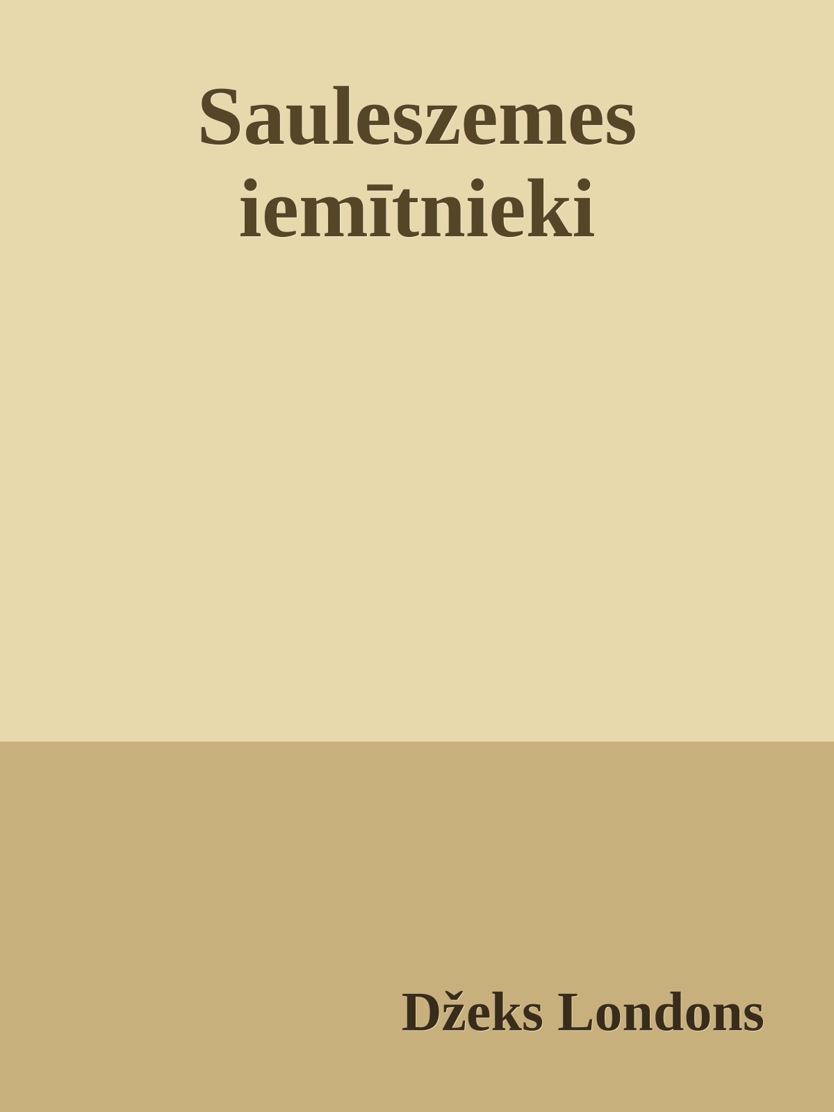 Sauleszemes iemītnieki