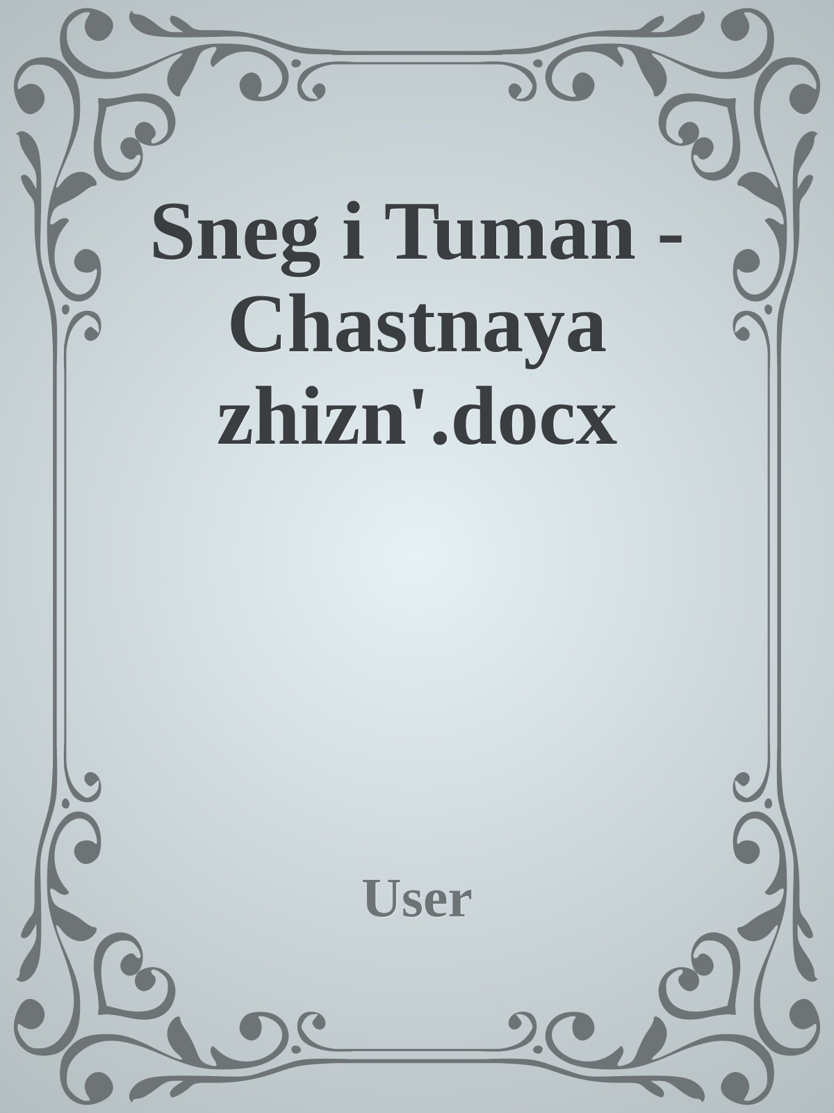 Sneg i Tuman - Chastnaya zhizn'.docx