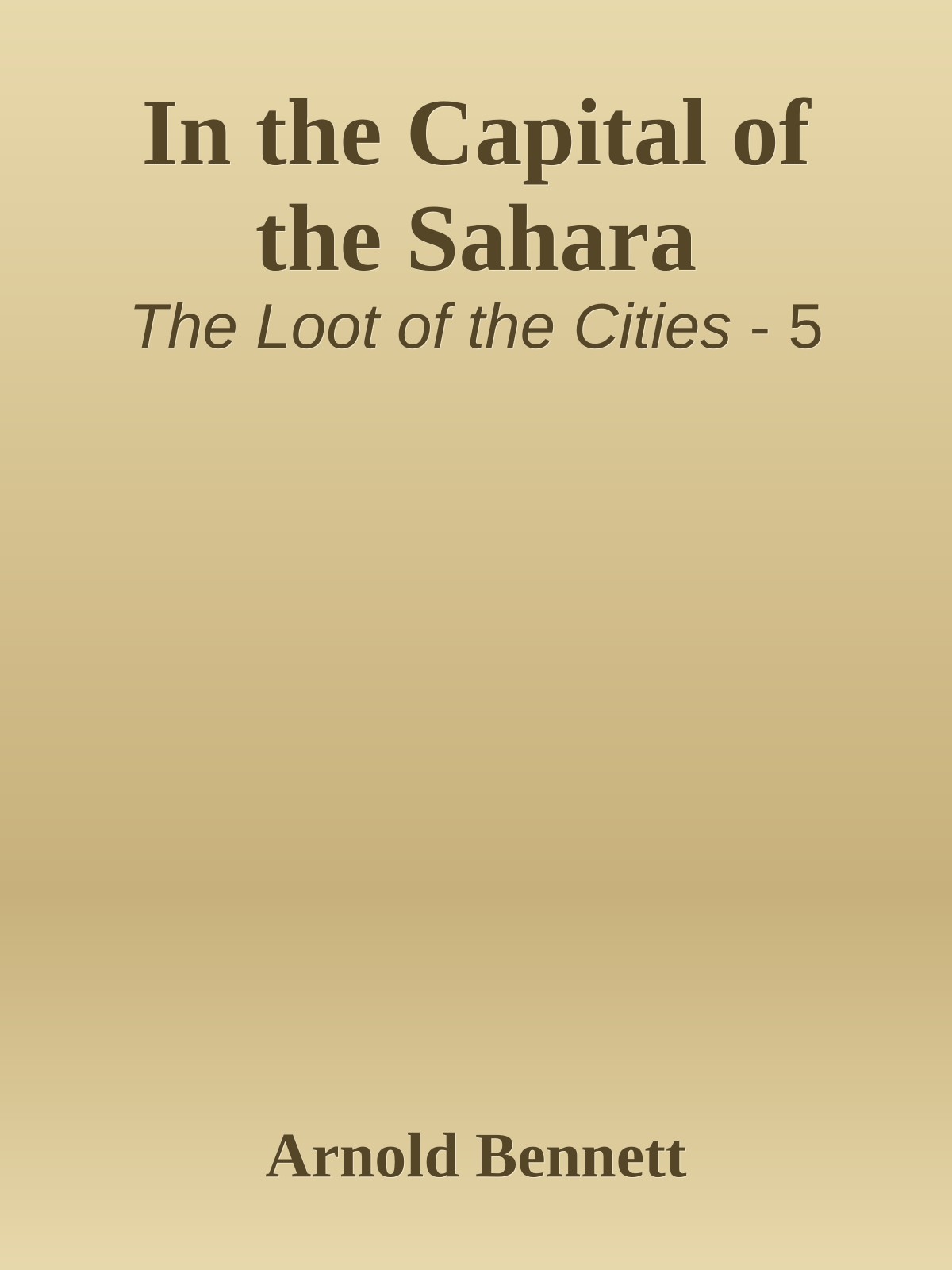 In the Capital of the Sahara