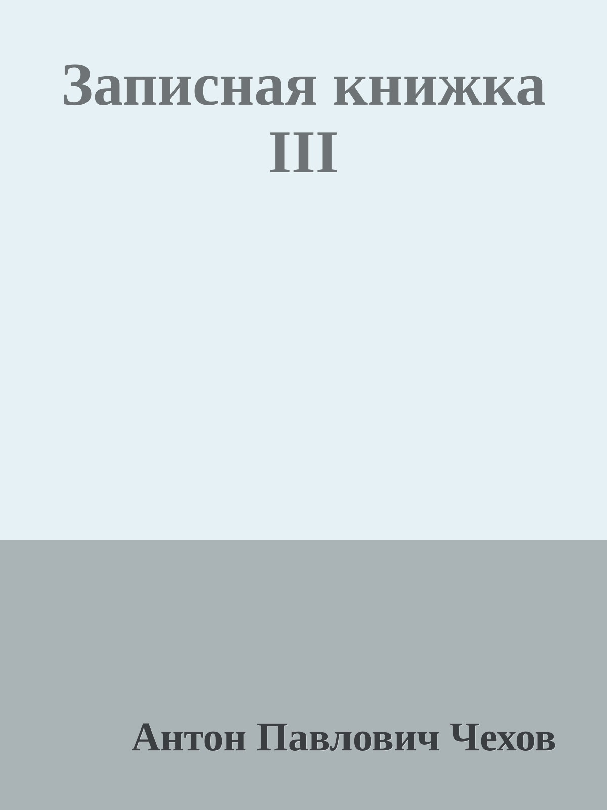 Записная книжка III